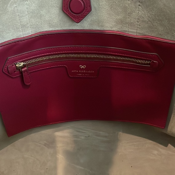 Anya Hindmarch Ebury Smiley Shopper Leather Tote Bag - Picture 12 of 13